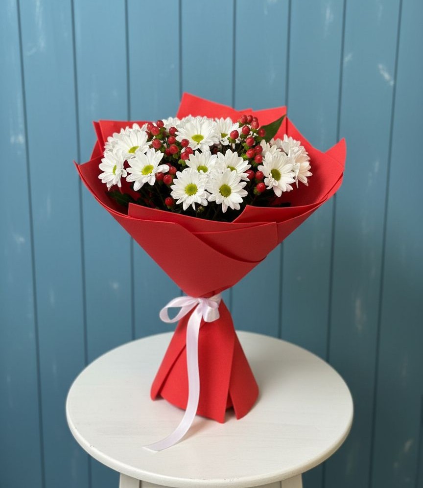 Букет цветов из: Хризантемы в Беляную Гору