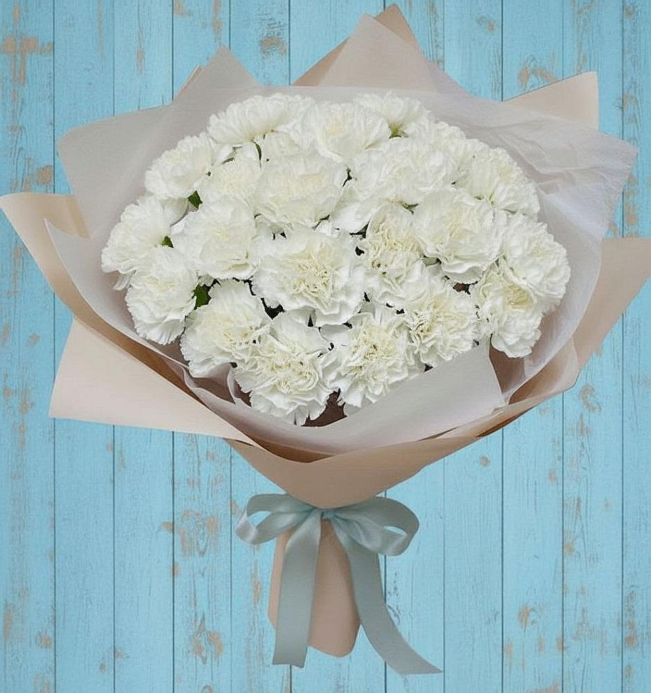 Букет цветов из: Гвоздики в Беляную Гору