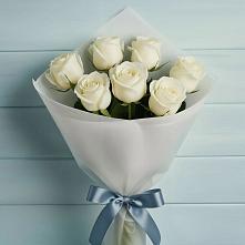 Букет 7 Белых роз Эдлесс Лав в Беляную Гору