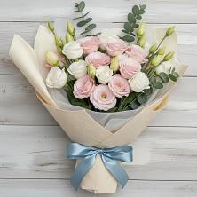 Букет цветов из:  Лизиантусы в Беляную Гору