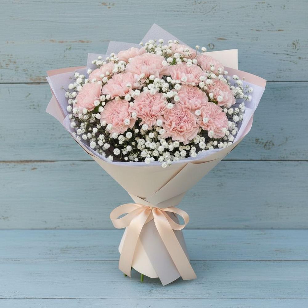 Букет цветов из: Гвоздики в Беляную Гору