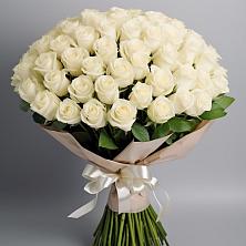 Букет 101 беля роза Белоснежка в Беляную Гору