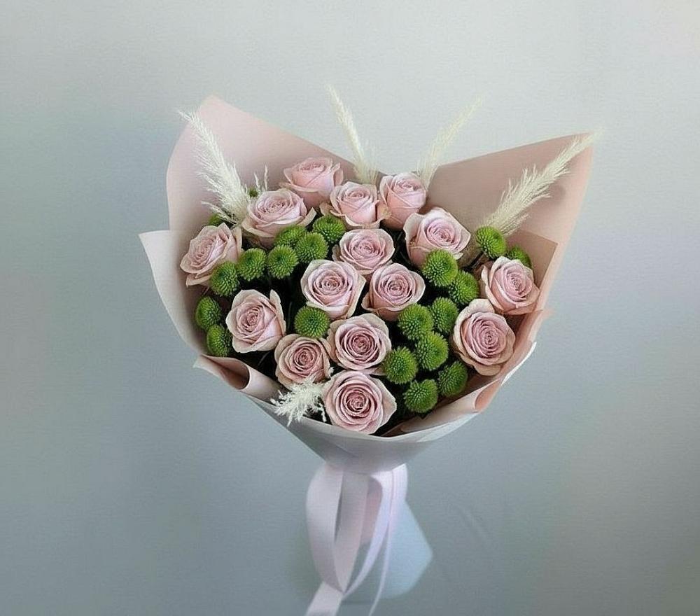 Букет цветов из: Розы и Хризантемы в Беляную Гору