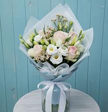 Букет цветов из:  Розы и Лизиантусы в Беляную Гору