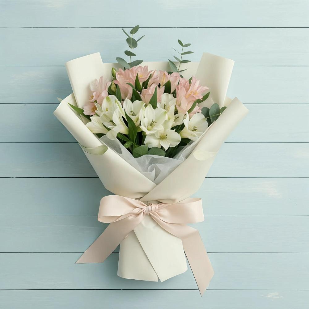 Букет цветов из: Альстромерии в Беляную Гору