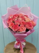 Букет 15 Розовых роз Равель в Беляную Гору