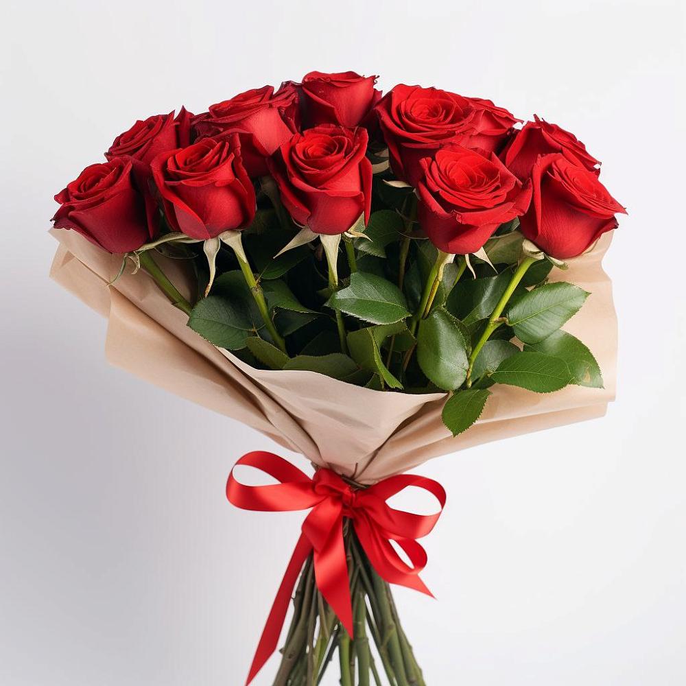 Букет 11 Красных роз Эдлесс Лав в Беляную Гору