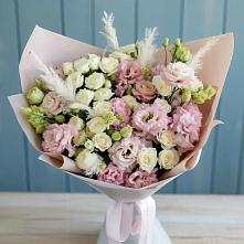 Букет цветов из:  Альстромерии и Розы в Беляную Гору